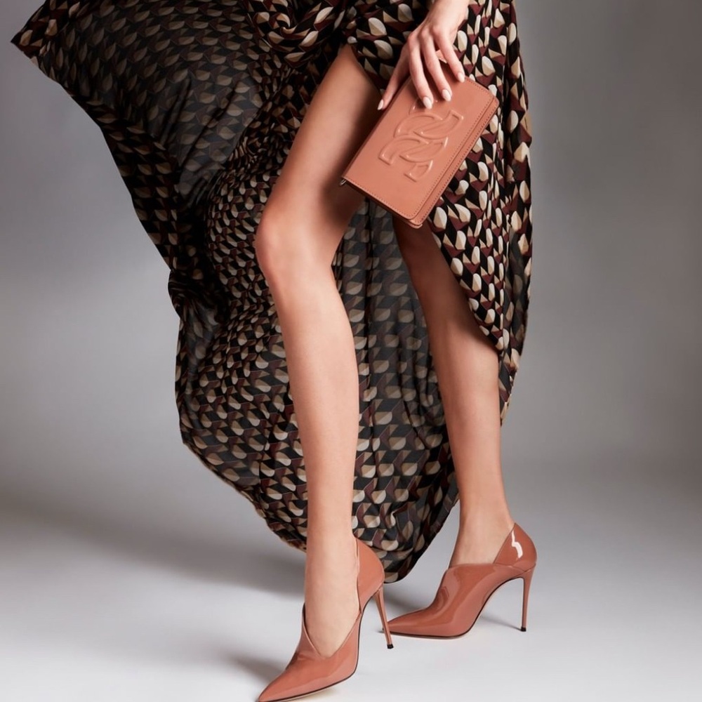 Casadei Tan Stiletto Heels Classic Pointed-Toe
